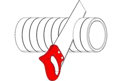 Gaine de ventilation isolée EPS 1 mètre diamètre 125mm