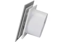 Vmc salle de bain Ø 125 mm avec cordon de tirage et fiche - front en verre satin argenté